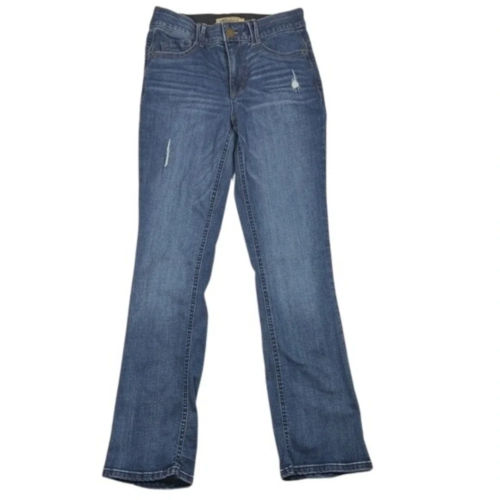 Democracy Ab Technology Bootcut Jeans Medium Wash‎ Distressed Size 2 B2479KECCXX